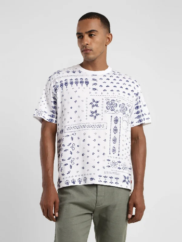 Men's Shirts with Embellished SleevesMen's All Over Print Crew Neck T-Shirt