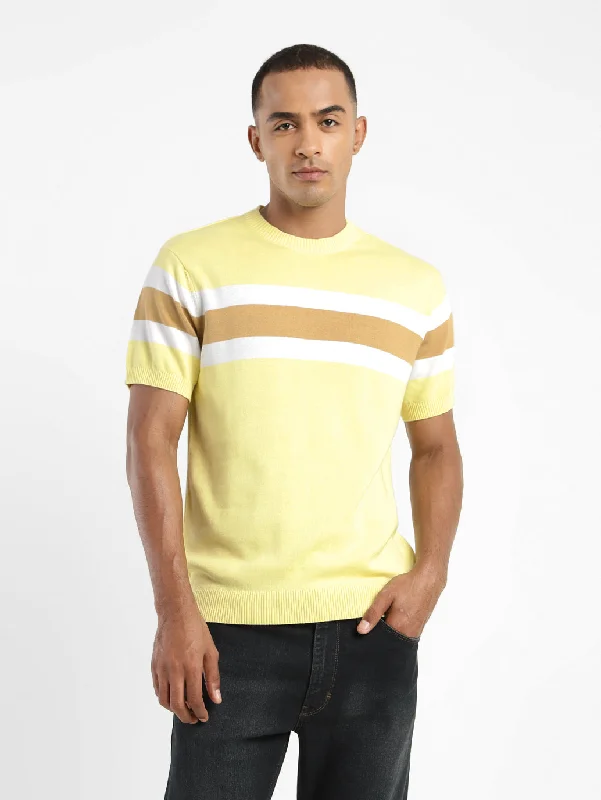 Men's Shirts with Lace-Up HemlinesMen's Colorblock Crew Neck T-shirt