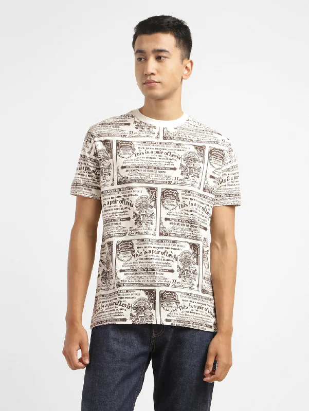 Elegant Men's Dress ShirtsMen's Graphic Print Crew Neck T-shirt