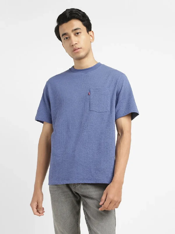 Men's Shirts with Barrel CuffsMen's Textured Round Neck T-shirt