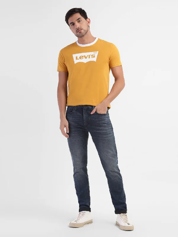 Men's Shirts with Full PlacketsMen's Yellow Brand Logo T-Shirt