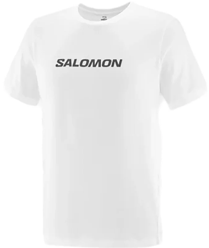 Lightweight Men's Linen ShirtsSalomon Logo Performance Short Sleeve T-Shirt - Men's|-|T-shirt à manches courtes Salomon Logo Performance - Homme