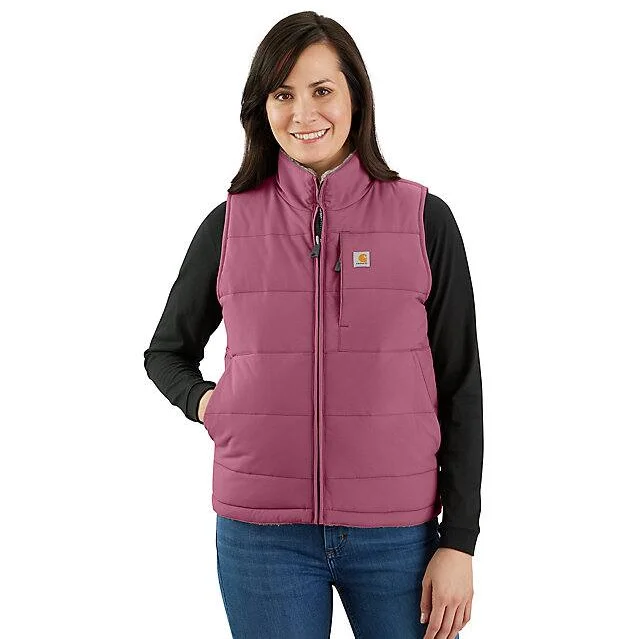 Men's Coats for SnowboardingWomen's Insulated Montana Puffer Vest - Reversible - Huckleberry