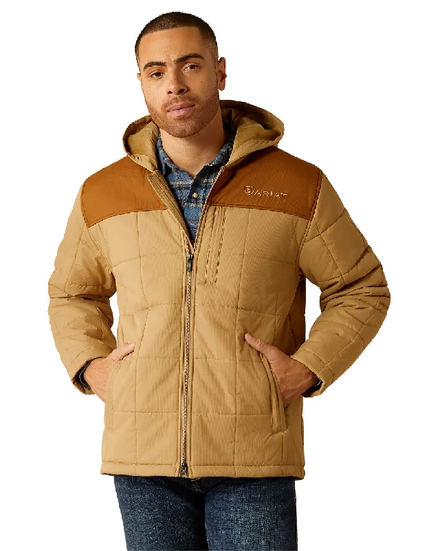 Men's Coats for BikingAriat Mens Crius Hooded Insulated Jacket