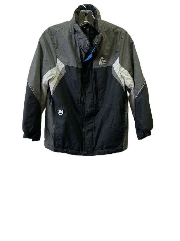 Men's Coats with Relaxed FitsAthletic Jacket By Gerry In Black & Grey, Size: S