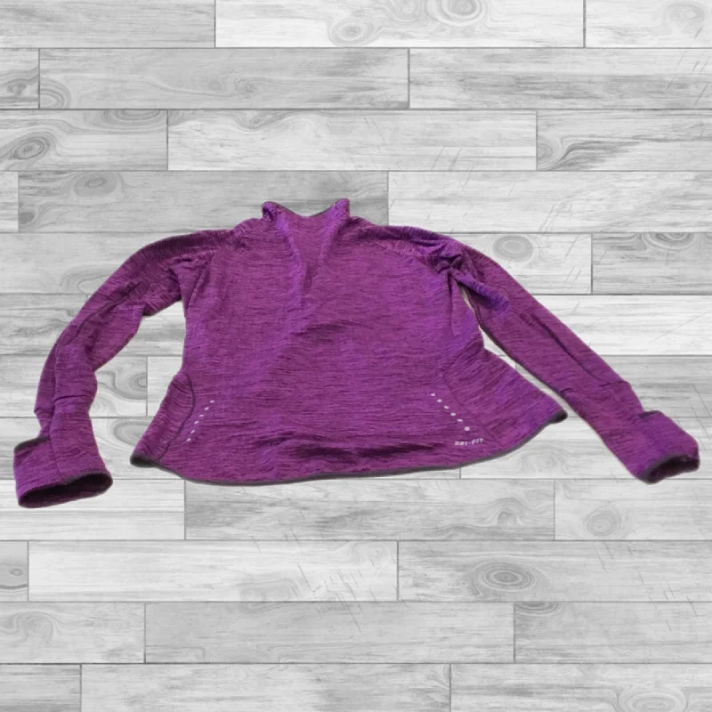 Warm Men's Down JacketsAthletic Jacket By Nike In Purple, Size: S