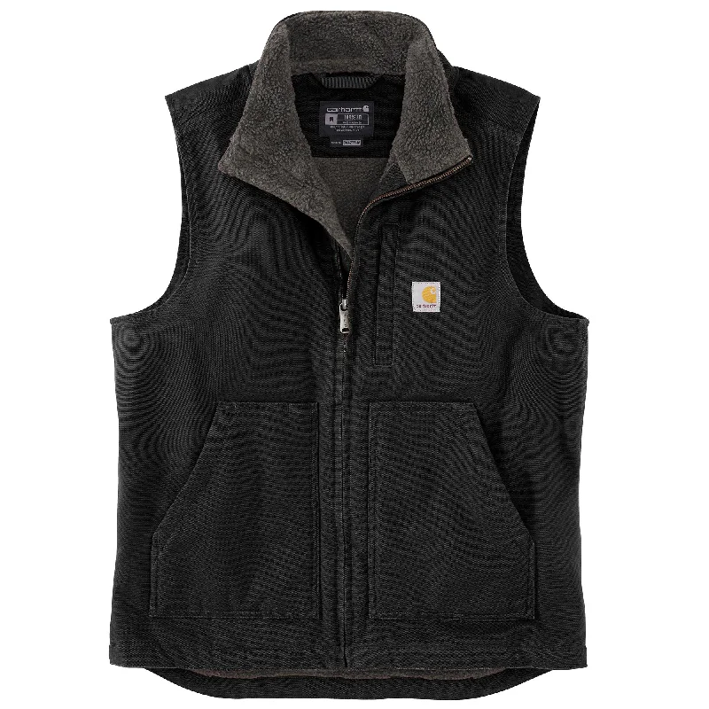 Elegant Men's Wool Coats'Carhartt' Men's Duck Sherpa Lined Vest - Black