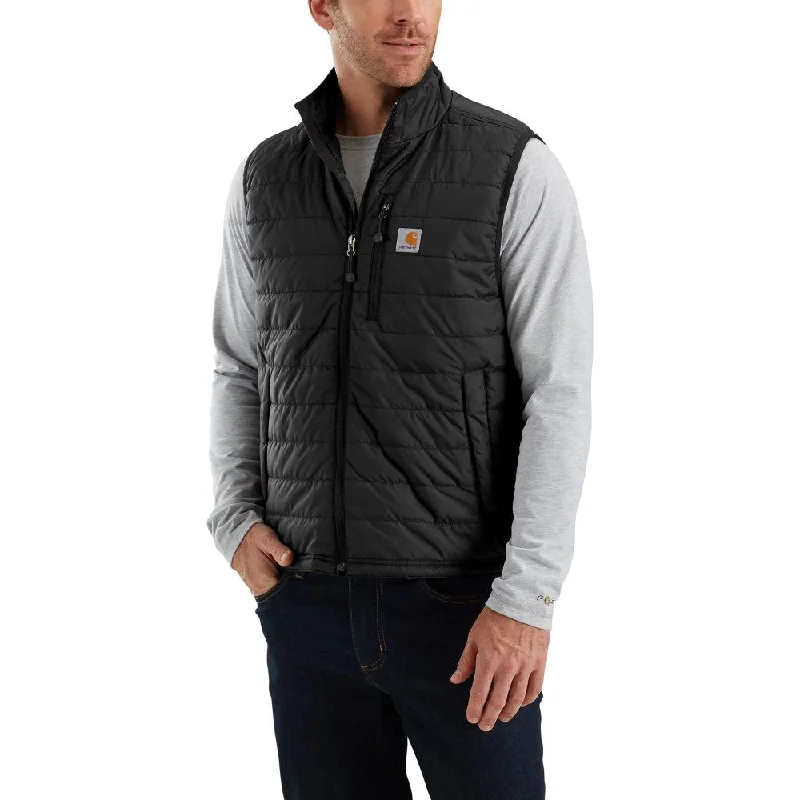 Stylish Men's Biker Jackets'Carhartt' Men's Rain Defender Lightweight Insulated Gilliam Vest - Black