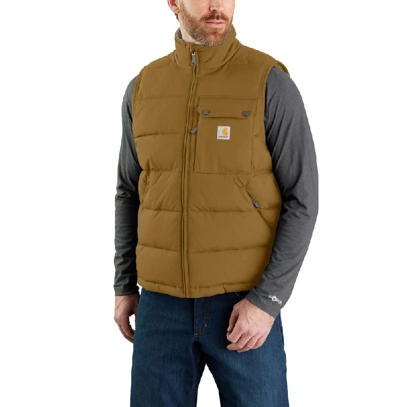 Lightweight Men's Windbreakers'Carhartt' Men's Montana Loose Fit Insulated Vest - Oak Brown