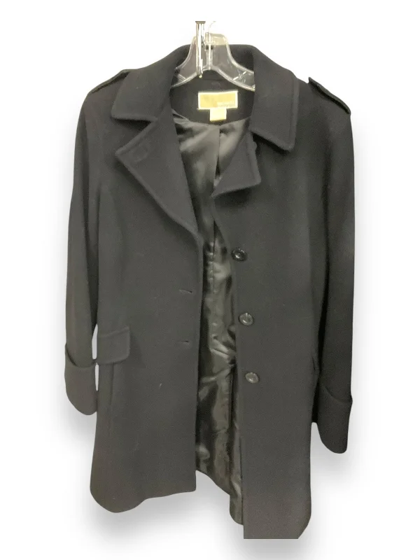 Men's Coats with Contrast StitchingCoat Peacoat By Michael By Michael Kors In Black, Size: M