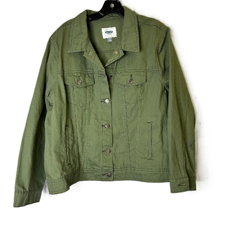 Fashionable Men's Denim JacketsJacket Denim By Old Navy In Green, Size: 1x