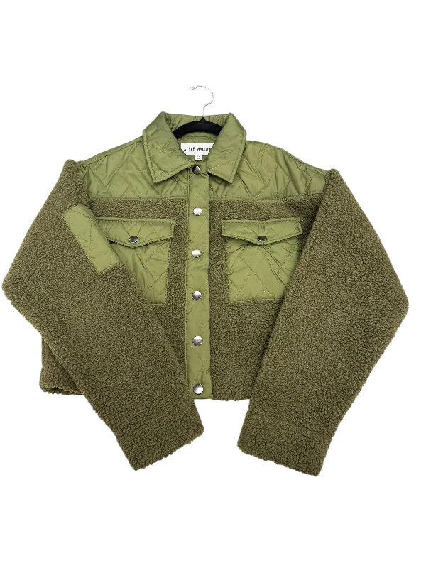 Men's Coats with Ripstop FabricJacket Faux Fur & Sherpa By Steve Madden In Green, Size: S