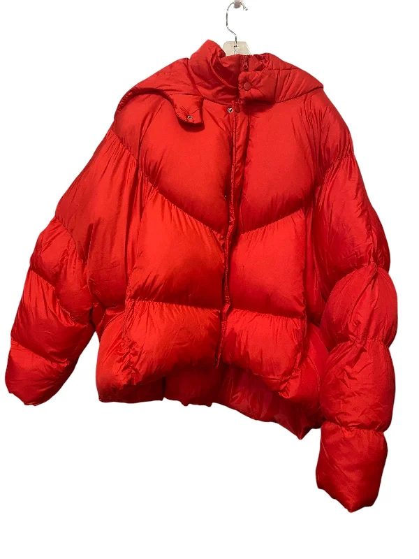 Men's Coats for Every OccasionJacket Puffer & Quilted By Pretty Little Thing In Red, Size: 3x