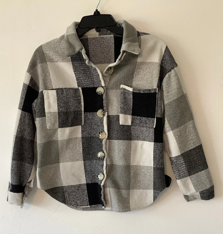 Men's Coats for Everyday WearJacket Shirt By Cmf In Plaid Pattern, Size: S