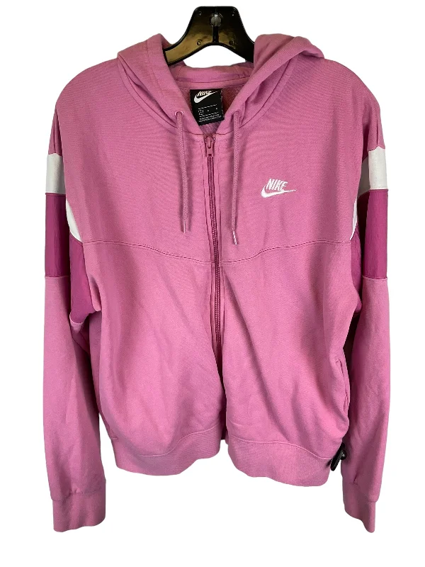 Men's Coats for Tall MenPink Athletic Jacket Nike Apparel, Size L