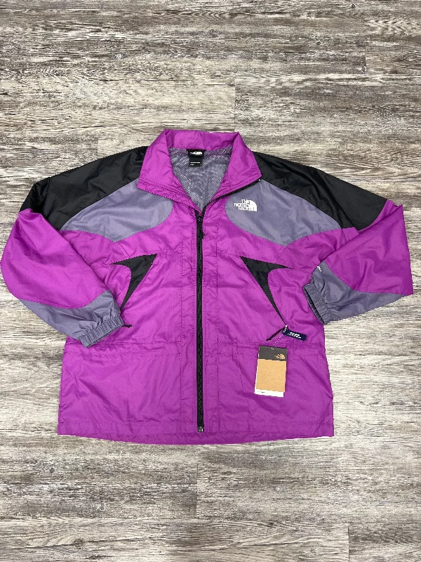 Men's Coats for Outdoor ActivitiesPurple Jacket Windbreaker The North Face, Size M