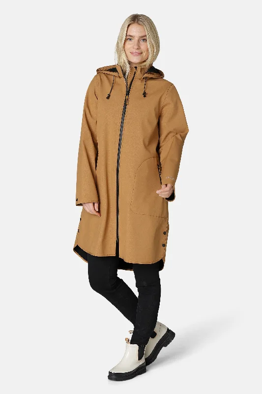 Men's Coats with ZippersRaincoat - Cashew