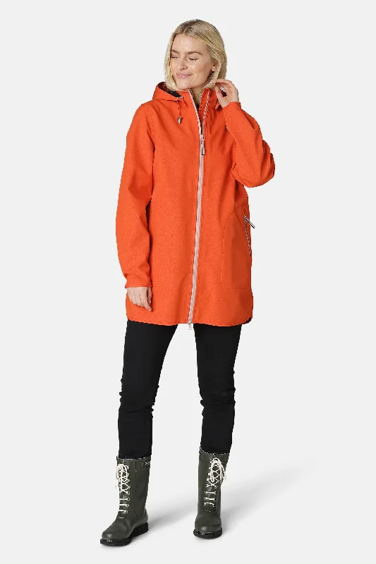 Stylish Men's Biker JacketsRaincoat - Warm orange