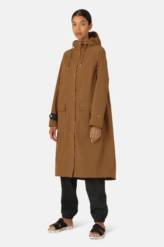 Classic Men's Trench CoatsRaincoat - Walnut