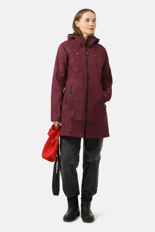 Winter-Ready Men's CoatsRaincoat - Maroon Banner