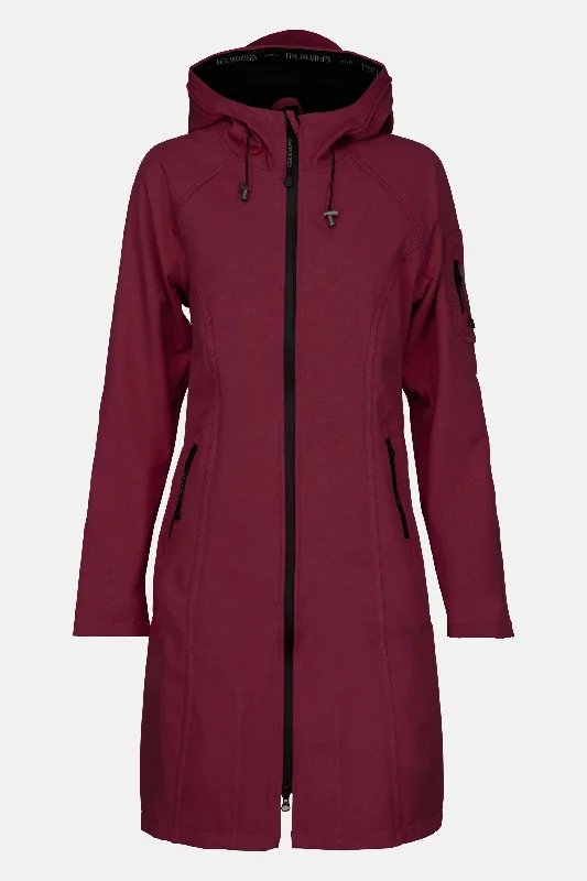 Men's Coats with HoodsRaincoat - Maroon Banner