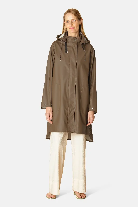 Comfortable Men's ParkasRaincoat - Cub Brown