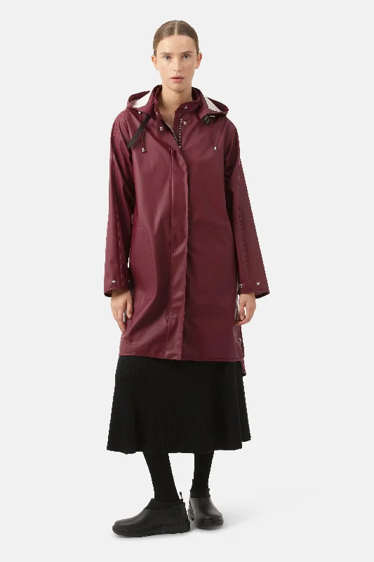 Men's Coats for Tall MenRaincoat - Maroon Banner