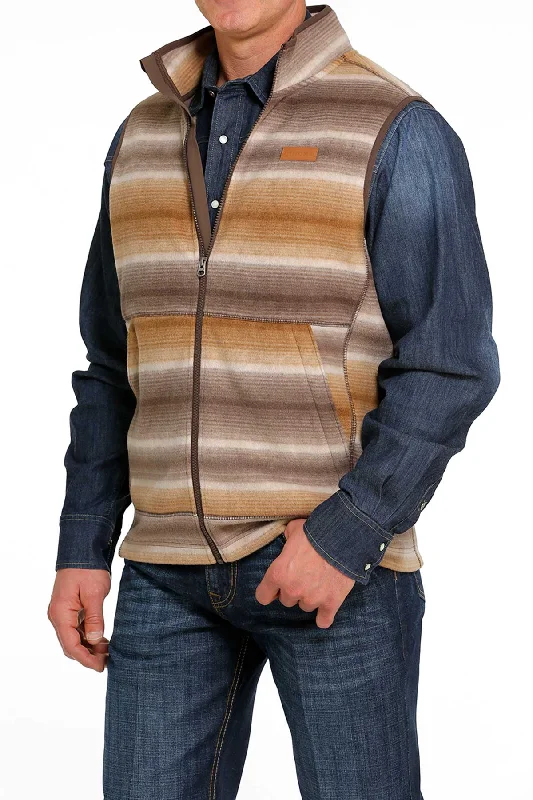 Men's Coats for Work'Cinch' Men's Polar Fleece Vest - Brown