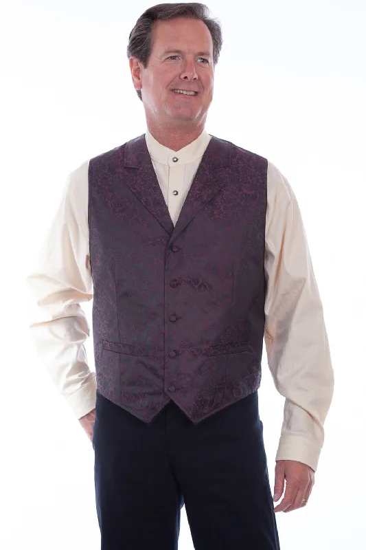 Men's Coats for Everyday WearScully Mens Burgundy Polyester Distinguished Vest