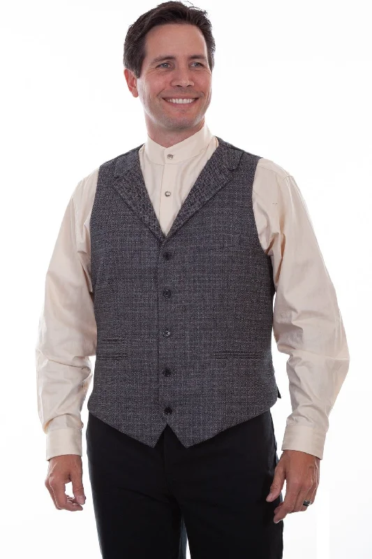 Men's Coats with Flannel LiningScully Mens Grey Poly/Rayon Old West Vest