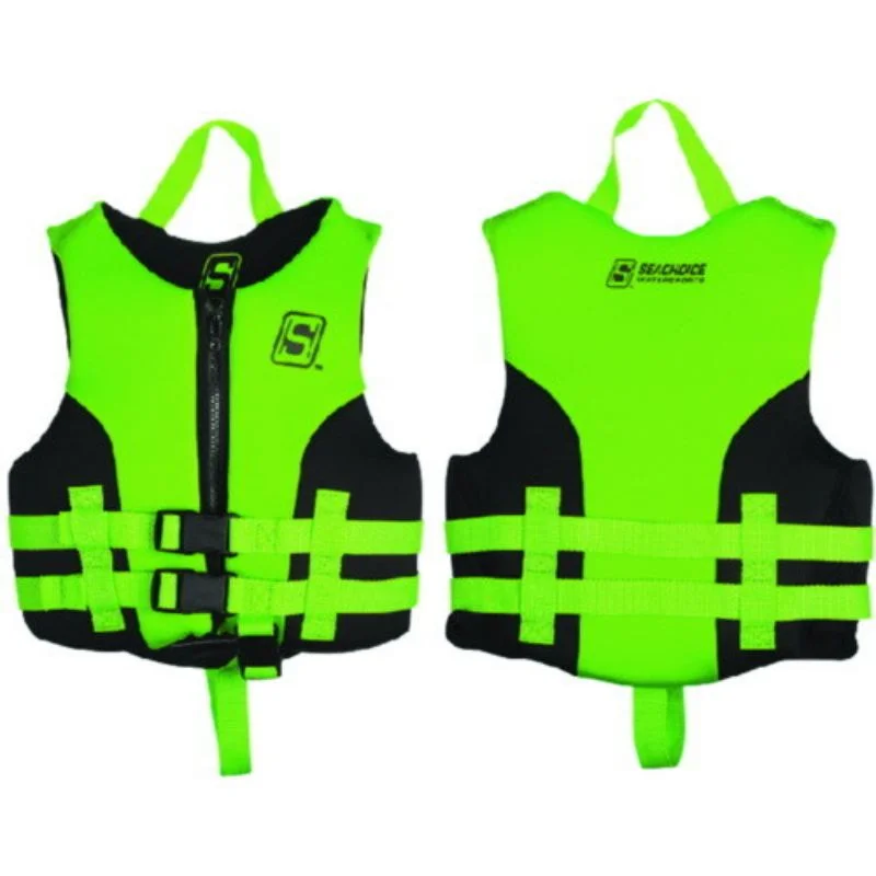 Men's Coats for Cold WeatherSeachoice - Evoprene Multi-Sport Vest, Green/Black, Child