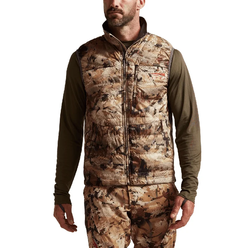 Designer Men's Overcoats'Sitka' Men's Kelvin Aerolite Vest - Waterfowl : Optifade Waterfowl Marsh