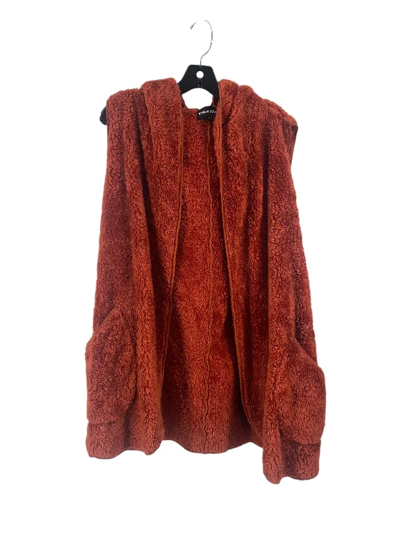 Men's Coats for Every BudgetVest Faux Fur & Sherpa By Zenana Outfitters In Orange, Size: M