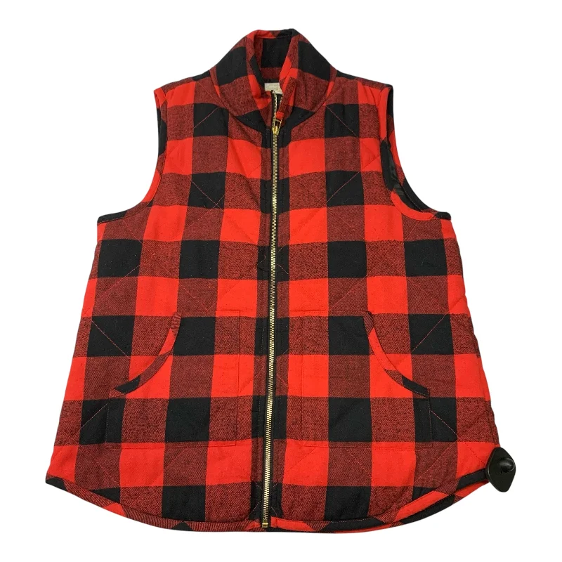 Weather-Resistant Men's CoatsVest Other By Mudpie In Plaid Pattern, Size: M