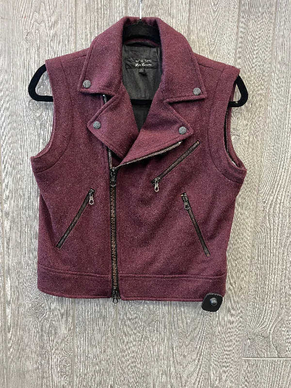 Men's Coats with Embroidered DetailsVest Other By Rag And Bone In Maroon, Size: Xs