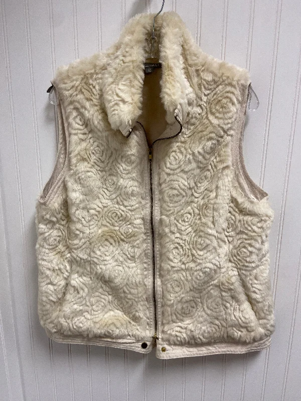 Men's Coats for WalkingVest Other By Roz And Ali In Cream, Size: Xl