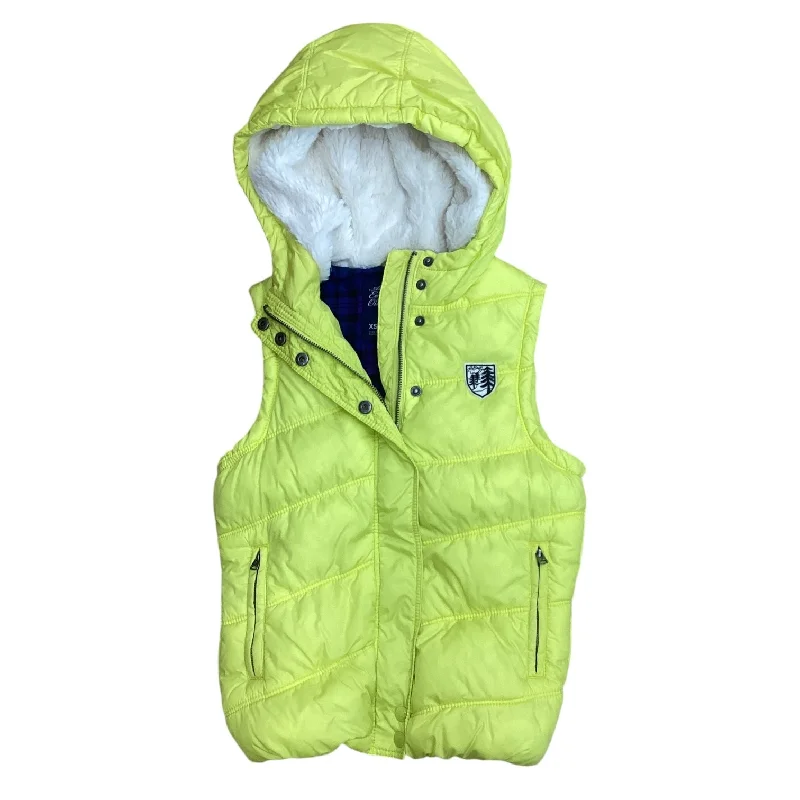 Men's Coats for Winter CampingVest Puffer & Quilted By American Eagle In Yellow, Size: Xs