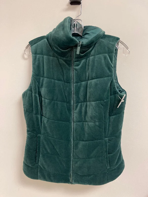 Men's Coats Made in ItalyVest Puffer & Quilted By Chicos In Green, Size: S