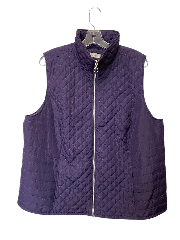 Men's Coats with Quilted LiningVest Puffer & Quilted By Cj Banks In Purple, Size: Xl