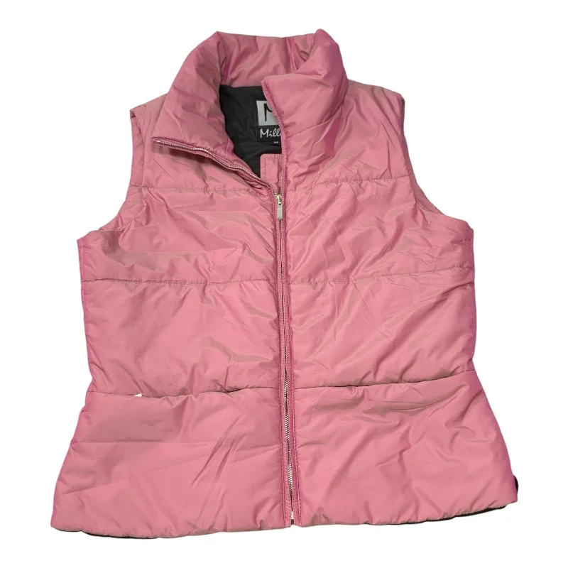 Winter-Ready Men's CoatsVest Puffer & Quilted By Miller In Pink, Size: M