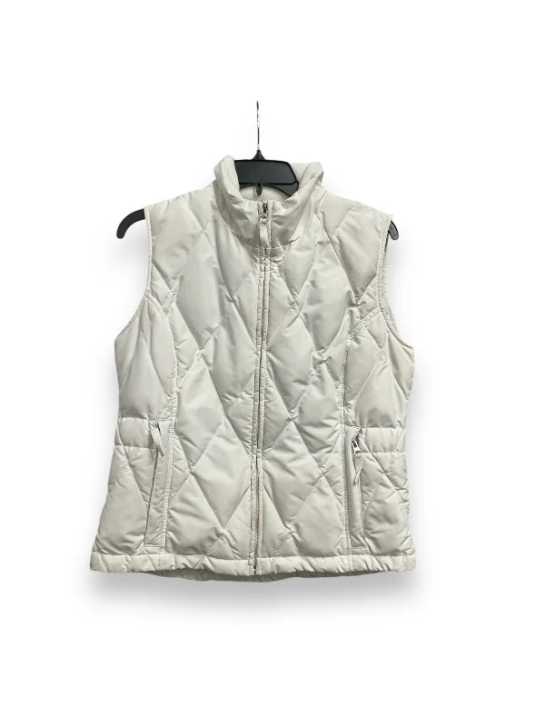 Men's Coats with Down InsulationVest Puffer & Quilted By Eddie Bauer In White, Size: S