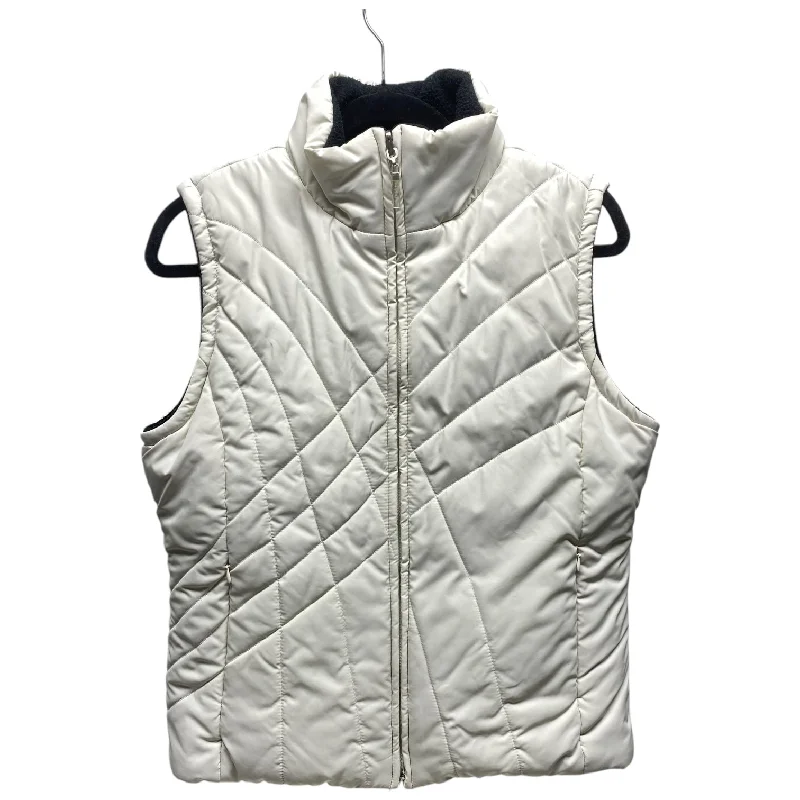 Men's Coats with Hidden PocketsVest Puffer & Quilted By Izod In Black & Cream, Size: M