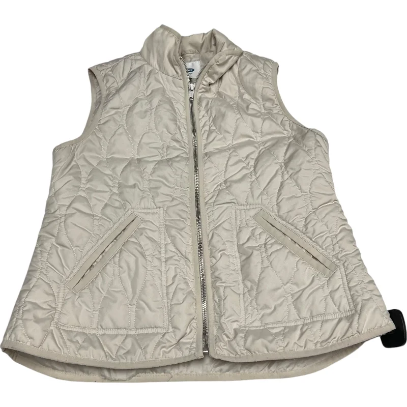 Men's Coats with Inner PocketsVest Puffer & Quilted By Old Navy In Cream, Size: Sp