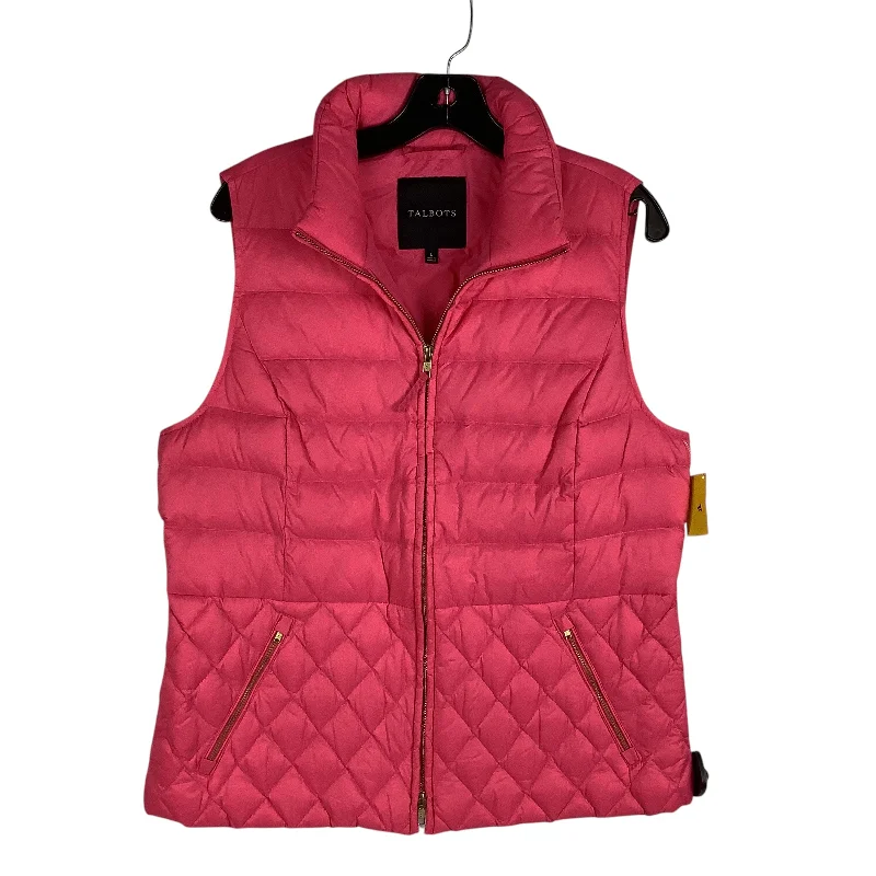 Essential Men's Puffer JacketsVest Puffer & Quilted By Talbots In Pink, Size: L