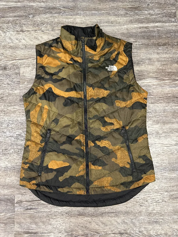 Elegant Men's Wool CoatsVest Puffer & Quilted By The North Face In Camouflage Print, Size: M