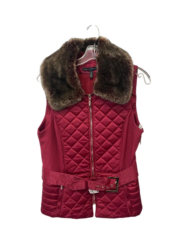 Men's Coats with Wind-Resistant FabricVest Puffer & Quilted By White House Black Market In Red, Size: M