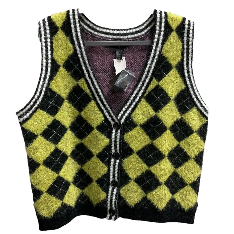 Weather-Resistant Men's CoatsVest Sweater By Ashley Stewart In Multi-colored, Size: 14