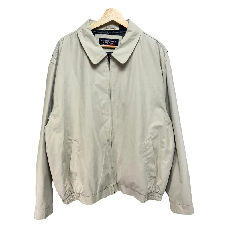 Practical Men's RaincoatsMen’s Windbreaker Jacket Other By Roundtree & Yorke  In Cream, Size: Xl