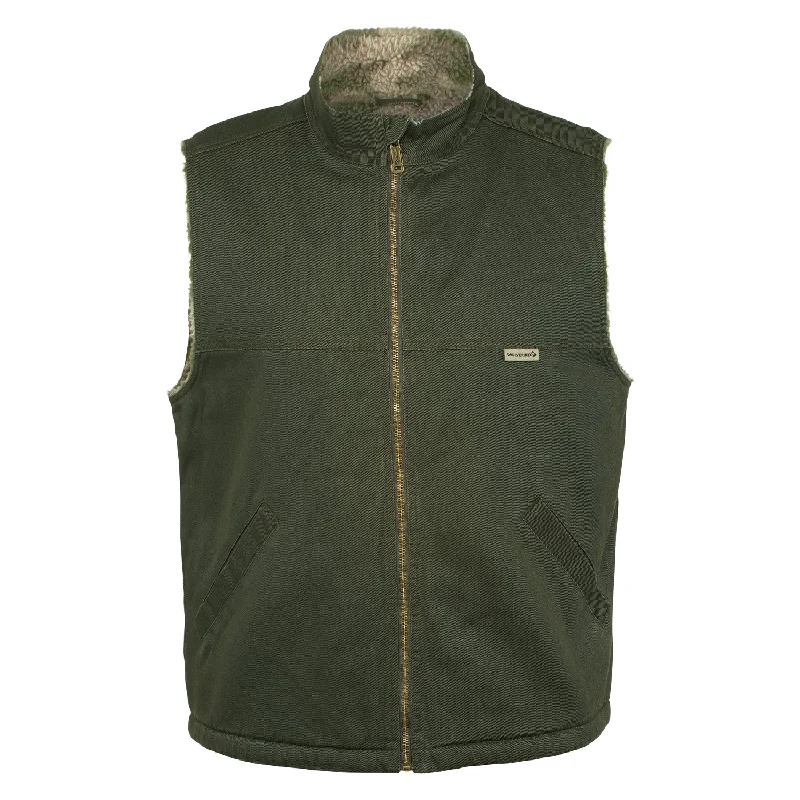 Men's Coats with Wind-Resistant FabricWolverine Mens Upland Olive 100% Cotton Softshell Vest