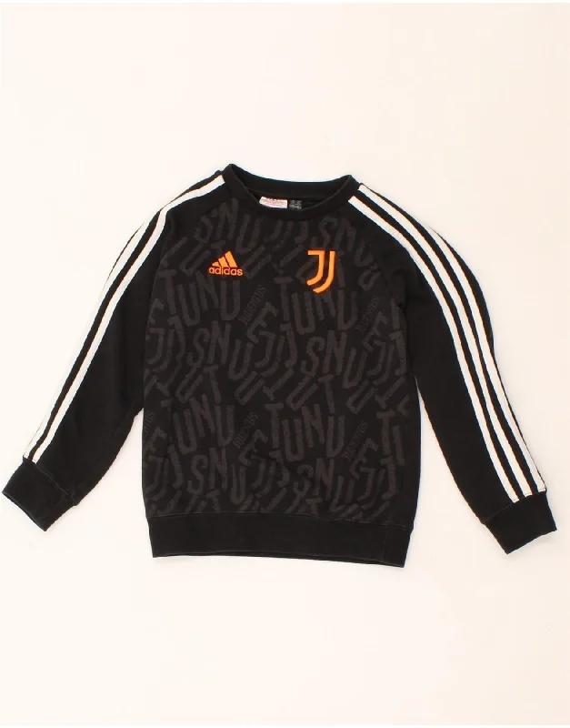 Men's Hoodies for SnowshoeingADIDAS Boys Juventus Graphic Sweatshirt Jumper 7-8 Years Black Cotton